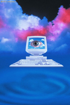 網絡科技0044-網絡科技圖-科技圖庫-眼睛 旋渦 注視